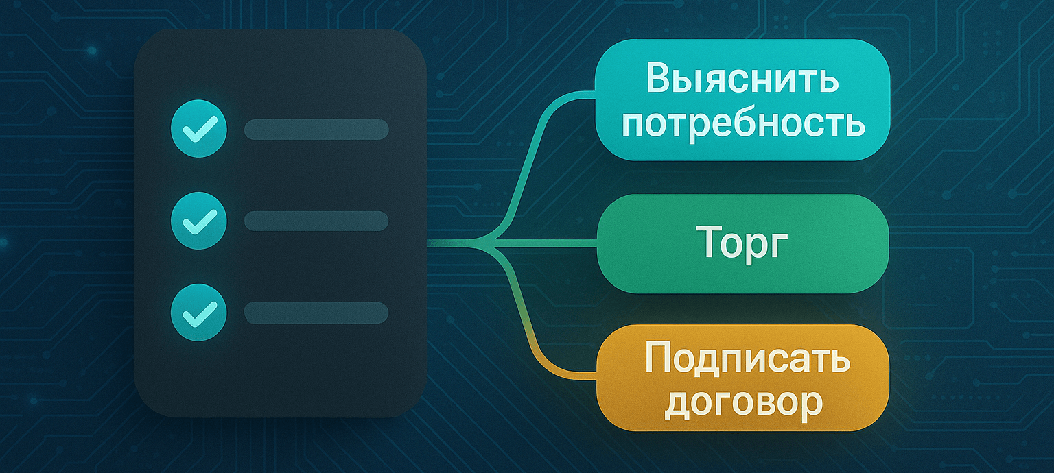 Анализ чек-листов по статусам сделки
